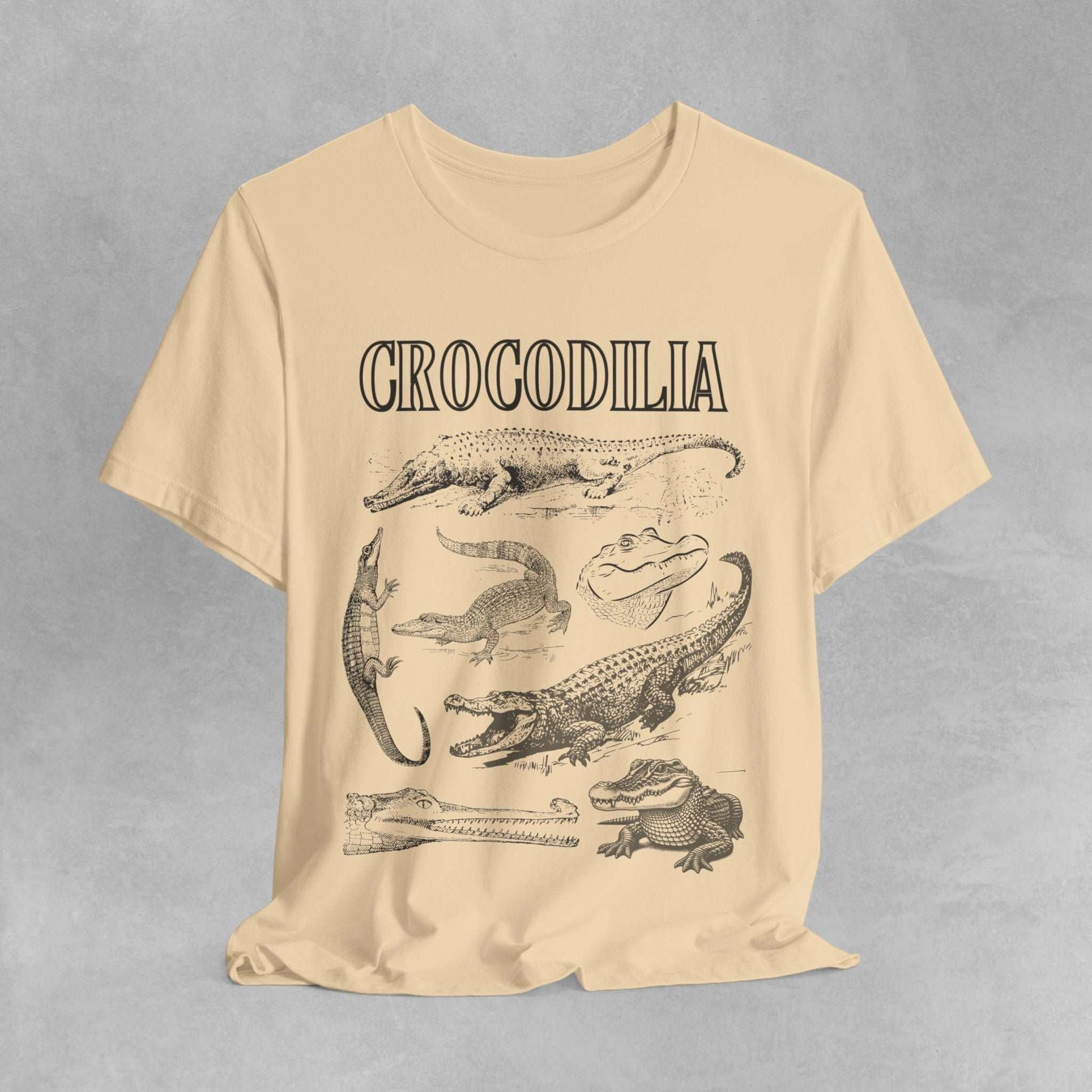 Crocodilia Herpetology t shirt, crocodile t shirt, alligator t shirt, gharial t shirt, lizard t shirt, vintage style zoology shirt animal