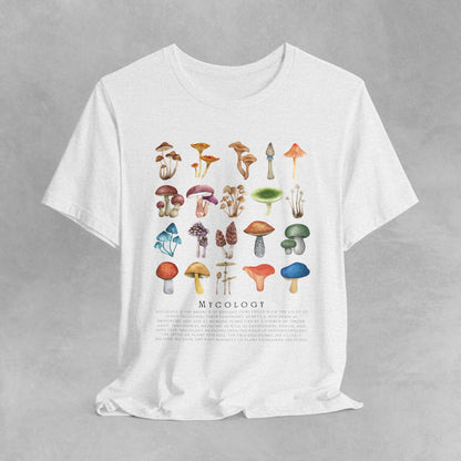 Vintage style Mycology Shirt, Fungi Shirt, retro Mushroom Shirt, Botanical Shirt, Cottagecore Clothing, Cottagecore Shirt, Fungus Tshirt, - Aurora Corner Shop
