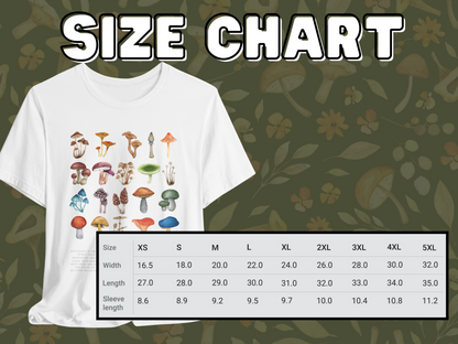 Vintage style Mycology Shirt, Fungi Shirt, retro Mushroom Shirt, Botanical Shirt, Cottagecore Clothing, Cottagecore Shirt, Fungus Tshirt, - Aurora Corner Shop