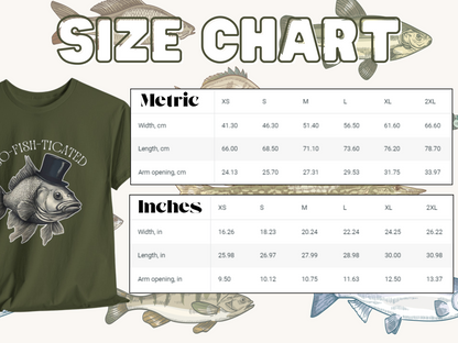 So-Fish-Ticated Funny fishing pun tshirt Funny Meme TShirt Retro Fisher T Shirt, Fisher Gear, Fish Graphic Shirt, humor Unisex Cotton Shirt - Aurora Corner Shop
