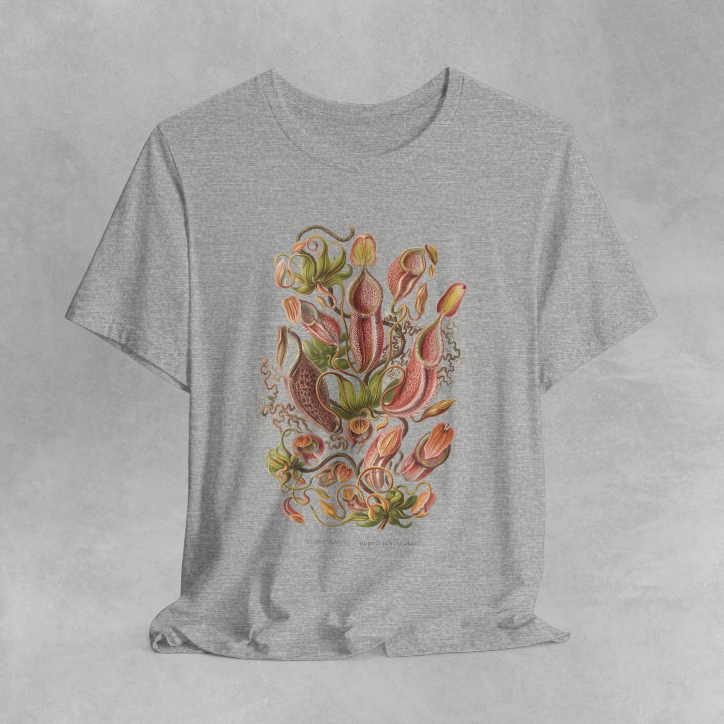 Nepenthes Carnivorous Plant Tee - Celebrate Nature's Beauty"
"Vintage-Inspired Nepenthes Shirt - Ideal for Botanical LoversVintage Nepenthes T-Shirt featuring a detailed botanical illustration of carnivorous plants, perfect for plant enthusiasts and lovers of unique, eco-friendly fashio
