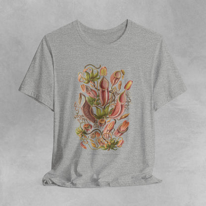 Nepenthes Carnivorous Plant Tee - Celebrate Nature's Beauty"
"Vintage-Inspired Nepenthes Shirt - Ideal for Botanical LoversVintage Nepenthes T-Shirt featuring a detailed botanical illustration of carnivorous plants, perfect for plant enthusiasts and lovers of unique, eco-friendly fashio