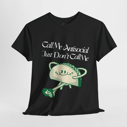 Antisocial Humor Tee ideal for those who enjoy their own company."
Funny Antisocial Slogan Shirt celebrating the joys of being introverted. Trendy Antisocial Graphic Tee designed for those who prefer solitude.