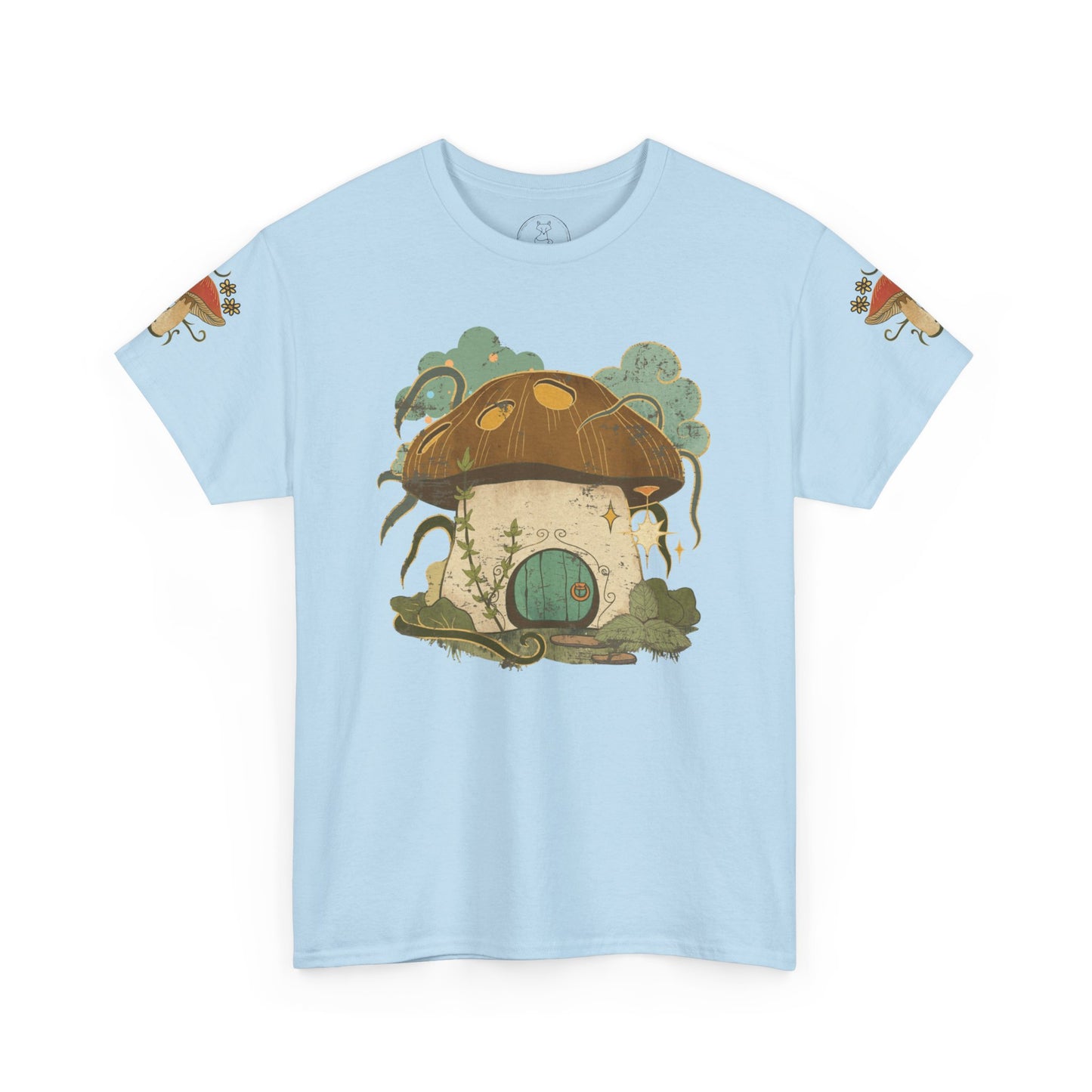 "Cottagecore Mushroom House T-Shirt - Whimsical Sleeve Design"
"Fairycore-Inspired T-Shirt with Cute Mushroom Illustrations"
"Charming Cottagecore Mushroom House Tee - Perfect for Nature Lovers"
"Unisex Fairycore Mushroom T-Shirt with Whimsical Details"