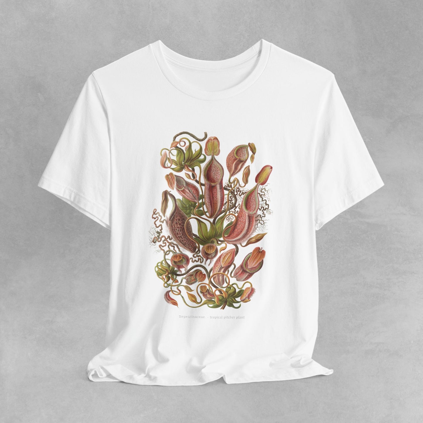 Botanical Illustration Tee - Nepenthes Carnivorous Plant Shirt"
"Eco-Friendly Nepenthes T-Shirt for Plant Enthusiasts"
"Stylish Carnivorous Plant Shirt - Vintage Botanical Design"
"Unisex Nepenthes T-Shirt - Perfect for Nature Lovers"
"Nepenthes Carnivorous Plant Tee - Celebrate Nature's Beauty"
"Vintage-Inspired Nepenthes Shirt - Ideal for Botanical Lovers"
"Unique Carnivorous Plant T-Shirt - Perfect Gift for Plant Lovers"