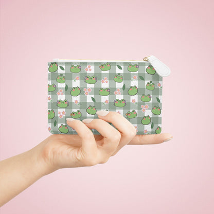 Kawaii Little Frogs Mini Clutch Bag - Stylish & Practical Vegan Leather Accessory