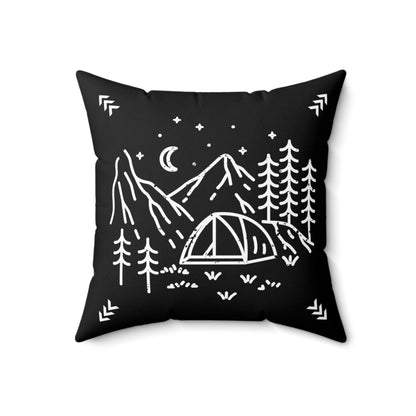 Adventure modern minimalist Pillow case Home Decor Decorative Pillow Case black pillow Cushion Cover Interior Decore Sofa Gift camping gift