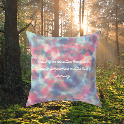 Adventure Tie Dye Pillow Vibrant Home Decor Decorative Pillow Case Tie Dyed Cushion Cover Interior Home Decore Sofa Cushion Gift Pillows