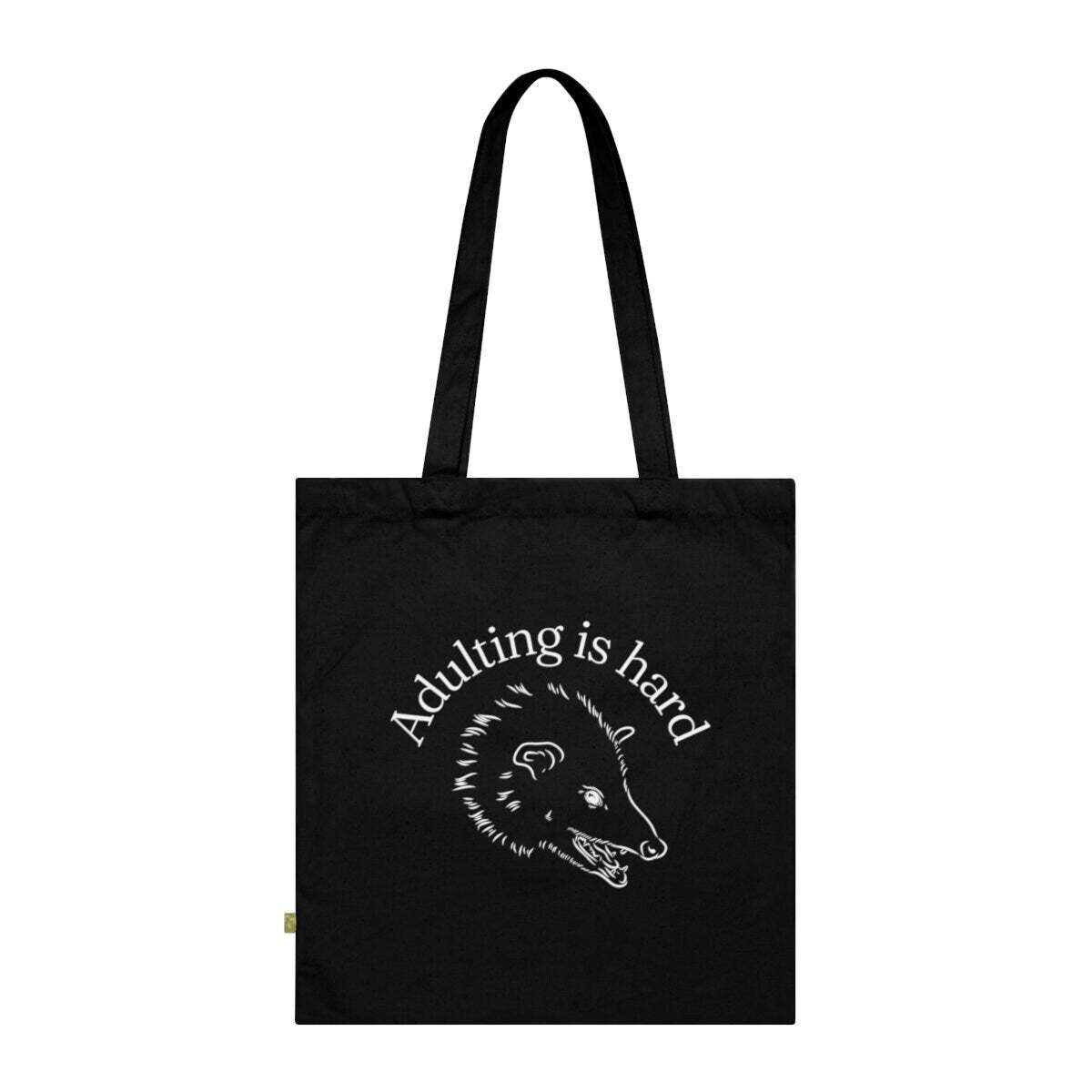 Adulting is hard possum Tote Bag Possum Mental Health Tote Bag Aesthetic Tote Bag Cute Animal Tote Bag Cool Tote Bag funny meme tote bag