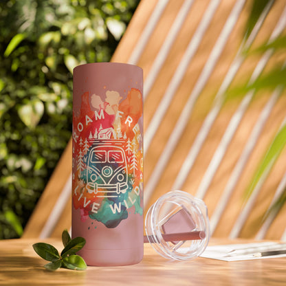 Vanlife custom tumbler, travel cute gift, adventurer gift Campervan Gift Camping Van Camper Outdoor Adventure VanLife bottle Travel Mug