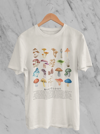 Vintage style Mycology Shirt, Fungi Shirt, retro Mushroom Shirt, Botanical Shirt, Cottagecore Clothing, Cottagecore Shirt, Fungus Tshirt, - Aurora Corner Shop