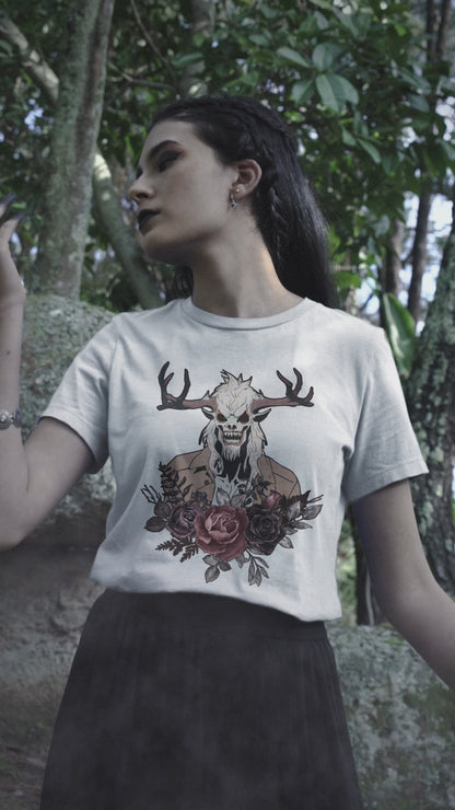 Wendigo tshirt Folkore Tshirt Horror Themed Unisex t-shirt Creepy Shirt Scary Shirt Weird Stuff Weird Shirts Naturecore Cryptid dark flower