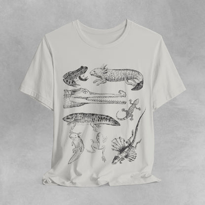 Herpetology Shirt, Reptiles & amphibians vintage style shirt, reptile shirt, amphibian t shirt, Herpetology Gift, Lizard Tee shirt, frog tee